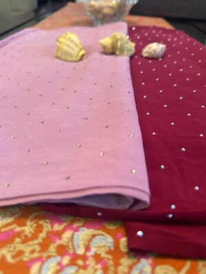 Chiffon hijab with stones